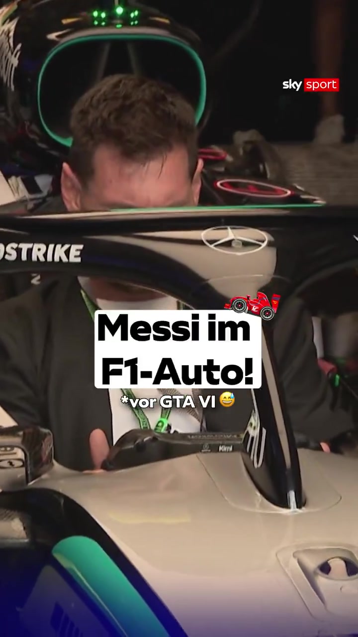 变身 F1 车手梅西沉浸